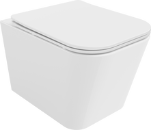 Mexen Teo WC-Schüssel Rimless mit Slim, Softclose Sitzt, Duroplast, glänzend weiß - 30850600