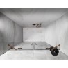 Mexen Lunar Duo-Pendeltür für Dusche 170 cm, transparent, gebürstetes Kupfer - 834D-170-000-65-00