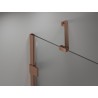 Mexen Lunar Duo-Pendeltür für Dusche 170 cm, transparent, gebürstetes Kupfer - 834D-170-000-65-00