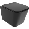 Mexen Teo WC-Schüssel Rimless mit langsam schließendem Slim-Sitz, Duroplast, schwarz matt - 30850685