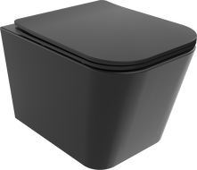 Mexen Teo WC-Schüssel Rimless mit langsam schließendem Slim-Sitz, Duroplast, Schwarz Matt - 30850685