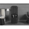 Mexen Teo WC-Schüssel Rimless mit langsam schließendem Slim-Sitz, Duroplast, schwarz matt - 30850685