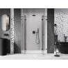 Mexen Lunar Duo Pendeltür Dusche 140 cm, transparent, gun gray gebürstet - 834D-140-000-66-00