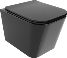Mexen Teo WC-Schüssel Rimless mit Soft-Close-Slim-Deckel, Duroplast, Schwarz Glanz - 30854070