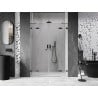Mexen Lunar Duo Pendeltür Dusche 140 cm, transparent, gun gray gebürstet - 834D-140-000-66-00