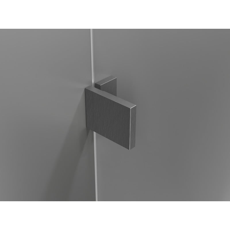 Mexen Lunar Duo Duschdrehtüren 160 cm, transparent, gebürstetes Gun Gray - 834D-160-000-66-00