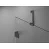 Mexen Lunar Duo Schwingduschtüren 180 cm, transparent, gebürstetes Gun Gray - 834D-180-000-66-00