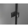 Mexen Lunar Duo Schwingduschtüren 180 cm, transparent, gebürstetes Gun Gray - 834D-180-000-66-00