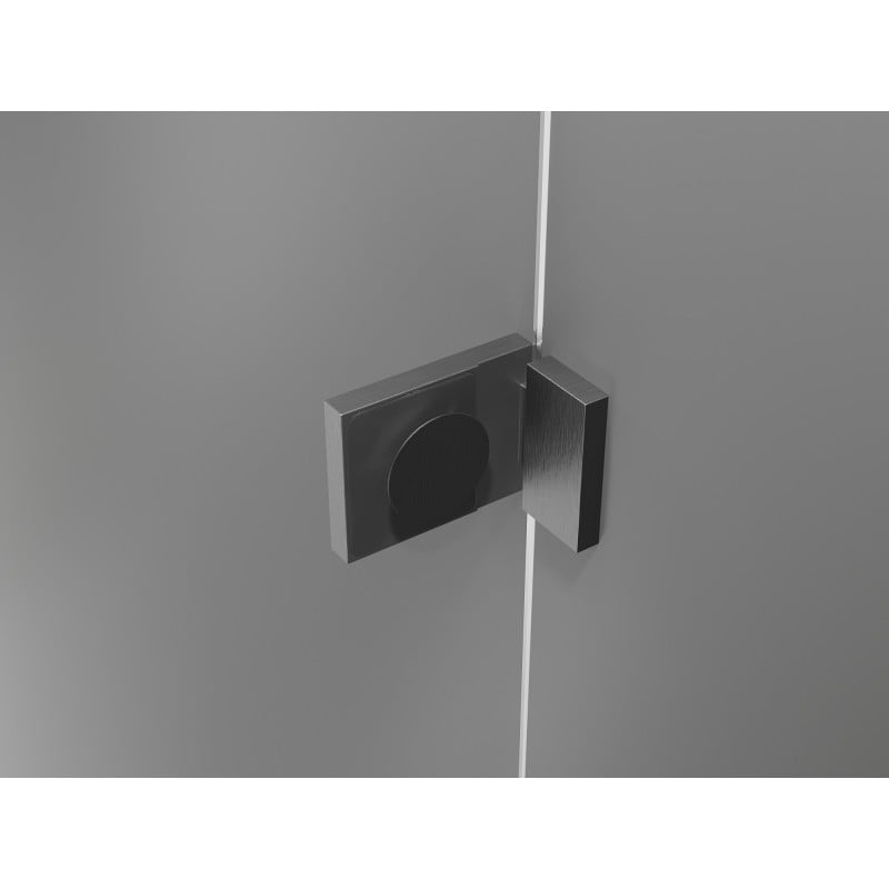 Mexen Lunar Duo Schwingduschtüren 180 cm, transparent, gebürstetes Gun Gray - 834D-180-000-66-00