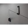 Mexen Lunar Duo Duschfalttüren 140 cm, transparent, schwarz - 834D-140-000-70-00