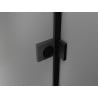 Mexen Lunar Duo Duschfalttüren 140 cm, transparent, schwarz - 834D-140-000-70-00