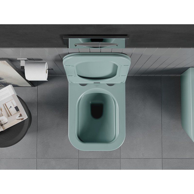 Mexen Teo WC-Schüssel Rimless mit langsam schließendem Slim-Sitz, Duroplast, hellgrün matt - 30854048