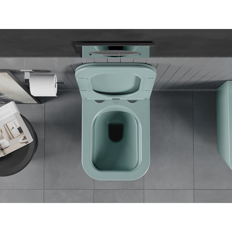 Mexen Teo WC-Schüssel Rimless mit Soft-Close-Slim-Sitz, Duroplast, hellgrün matt - 30854048