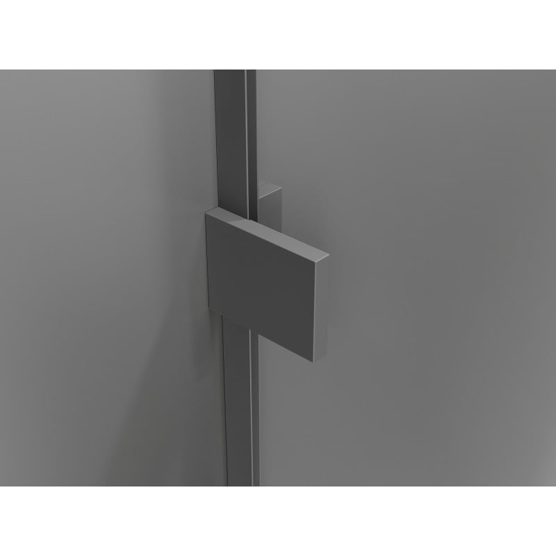 Mexen Lunar Duo Duschtüren 150 cm, transparent, Gun Metall - 834D-150-000-95-00