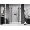 Mexen Lunar Duo Duschflügeltüren 160 cm, transparent, Gun Metal - 834D-160-000-95-00