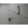 Mexen Lunar Duo Duschtür, schwenkbar 170 cm, transparent, Gun Metal - 834D-170-000-95-00