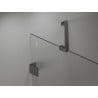 Mexen Lunar Duo-Duschtür, 180 cm, transparent, Gun Metal - 834D-180-000-95-00