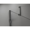 Mexen Lunar Duo Duschpendeltüren 190 cm, transparent, Gun Metal - 834D-180-000-95-00 - 834D-190-000-95-00