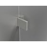 Mexen Lunar Duo Duschdrehtür 140 cm, transparent, gebürstetes Nickel - 834D-140-000-97-00
