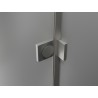 Mexen Lunar Duo Duschpendeltüren 170 cm, transparent, gebürsteter Nickel - 834D-170-000-97-00
