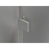 Mexen Lunar Duo-Pendeltüren für Dusche 180 cm, transparent, gebürstetes Nickel - 834D-180-000-97-00
