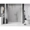 Mexen Lunar Duo Dusch-Drehtür 190 cm, transparent, gebürsteter Nickel - 834D-190-000-97-00