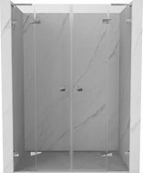Mexen Lunar L Duo Duschschwingtüren 140 cm, transparent, chrom - 834DL-140-000-01-00