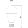 Mexen Nova LED-Glühbirne E27, A60, 15W, Warm - 3000K, 1575 lm - L100-E27-1530-01