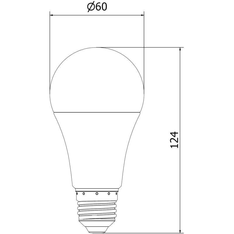 Mexen Nova LED-Glühbirne E27, A60, 15W, Kalt - 6500K, 1575 lm - L100-E27-1565-01