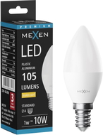Mexen Nova LED-Lampe E14, C37, 1W, Warm - 3000K, 105 lm - L102-E14-0130-01