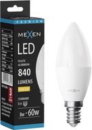 Mexen Nova LED-Glühbirne E14, C37, 8W, Warm - 3000K, 840 lm - L102-E14-0830-01