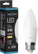 Mexen Nova LED-Glühbirne E27, C37, 8W, Warm - 3000K, 840 lm - L102-E27-0830-01