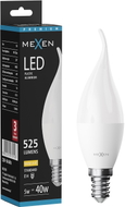 Mexen Nova LED-Kerze E14, C37, 5W, Warm - 3000K, 525 lm - L106-E14-0530-01