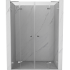 Mexen Lunar L Duo Duschpendeltüren 160 cm, transparent, Chrom - 834DL-160-000-01-00