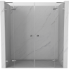 Mexen Lunar L Duo-Duschdrehtüren 180 cm, transparent, Chrom - 834DL-180-000-01-00