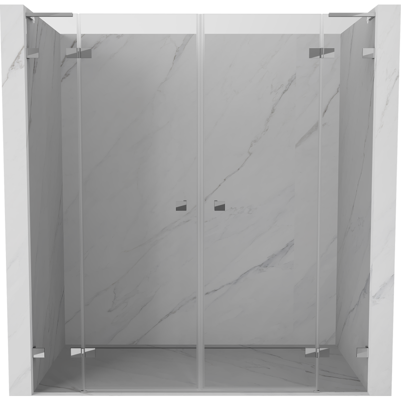 Mexen Lunar L Duo Pendeltüren 190 cm, transparent, Chrom - 834DL-190-000-01-00