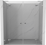 Mexen Lunar L Duo Pendeltüren 190 cm, transparent, Chrom - 834DL-190-000-01-00