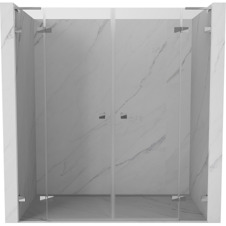 Mexen Lunar L Duo Pendeltüren Dusche 200 cm, transparent, Chrom - 834DL-200-000-01-00