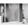 Mexen Lunar L Duo Duschdrehtüren 140 cm, transparent, weiß - 834DL-140-000-20-00