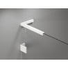 Mexen Lunar L Duo Duschdrehtüren 140 cm, transparent, weiß - 834DL-140-000-20-00