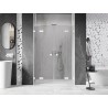 Mexen Lunar L Duo Duschtüren, schwenkbar, 150 cm, transparent, weiß - 834DL-150-000-20-00
