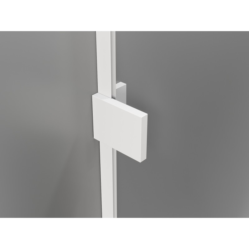 Mexen Lunar L Duo Duschtüren, schwenkbar, 150 cm, transparent, weiß - 834DL-150-000-20-00