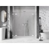 Mexen Lunar L Duo-Pendeltüren für Dusche 170 cm, transparent, weiß - 834DL-170-000-20-00