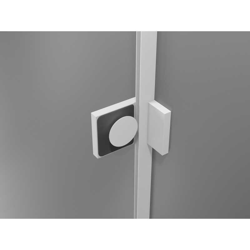 Mexen Lunar L Duo Duschschwingtüren 190 cm, transparent, weiß - 834DL-190-000-20-00
