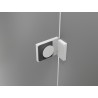 Mexen Lunar L Duo Duschschwingtüren 190 cm, transparent, weiß - 834DL-190-000-20-00