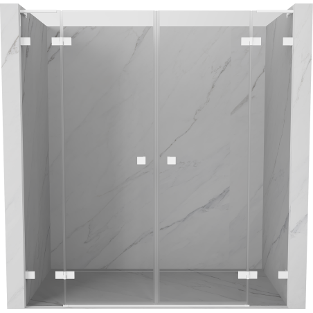 Mexen Lunar L Duo Duschschwingtüren 190 cm, transparent, weiß - 834DL-190-000-20-00