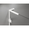 Mexen Lunar L Duo Pendeltüren für Dusche 200 cm, transparent, weiß - 834DL-200-000-20-00