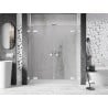 Mexen Lunar L Duo Pendeltüren für Dusche 200 cm, transparent, weiß - 834DL-200-000-20-00