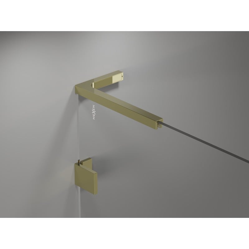 Mexen Lunar L Duo Duschpendeltür 150 cm, transparent, gold - 834DL-150-000-50-00