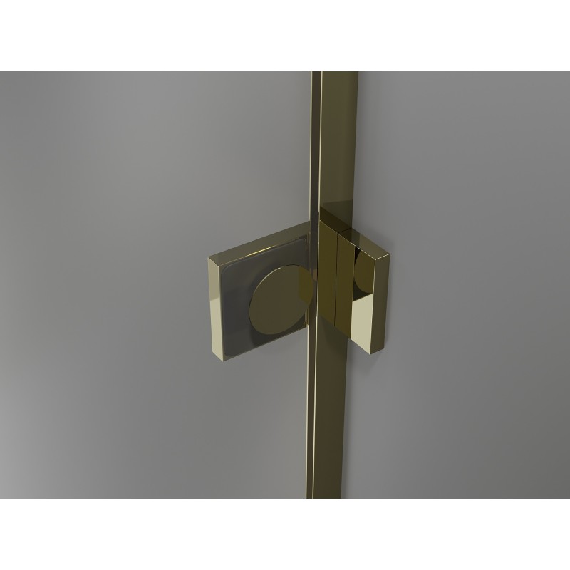 Mexen Lunar L Duo Duschpendeltüren 180 cm, transparent, gold - 834DL-180-000-50-00